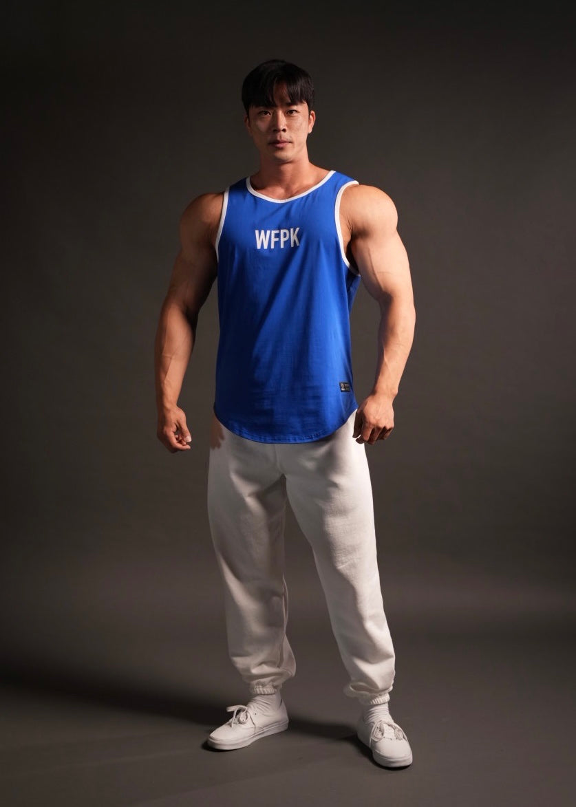 Men's Performance Tank Champion Blue w/ White Border (SALE)