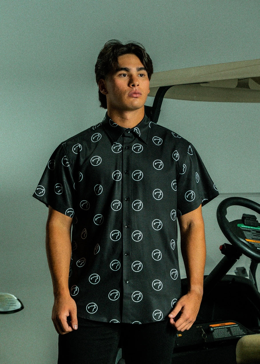 Alpha Black Country Club Button Up (SALE)