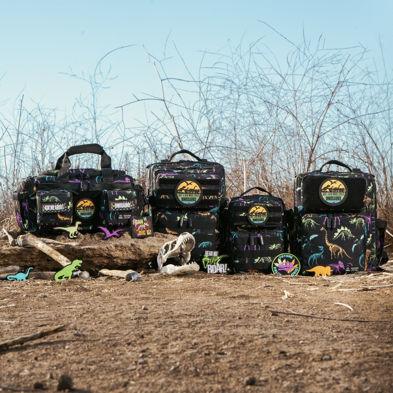 Dino I Can Dig It Patch - Gym Backpacks